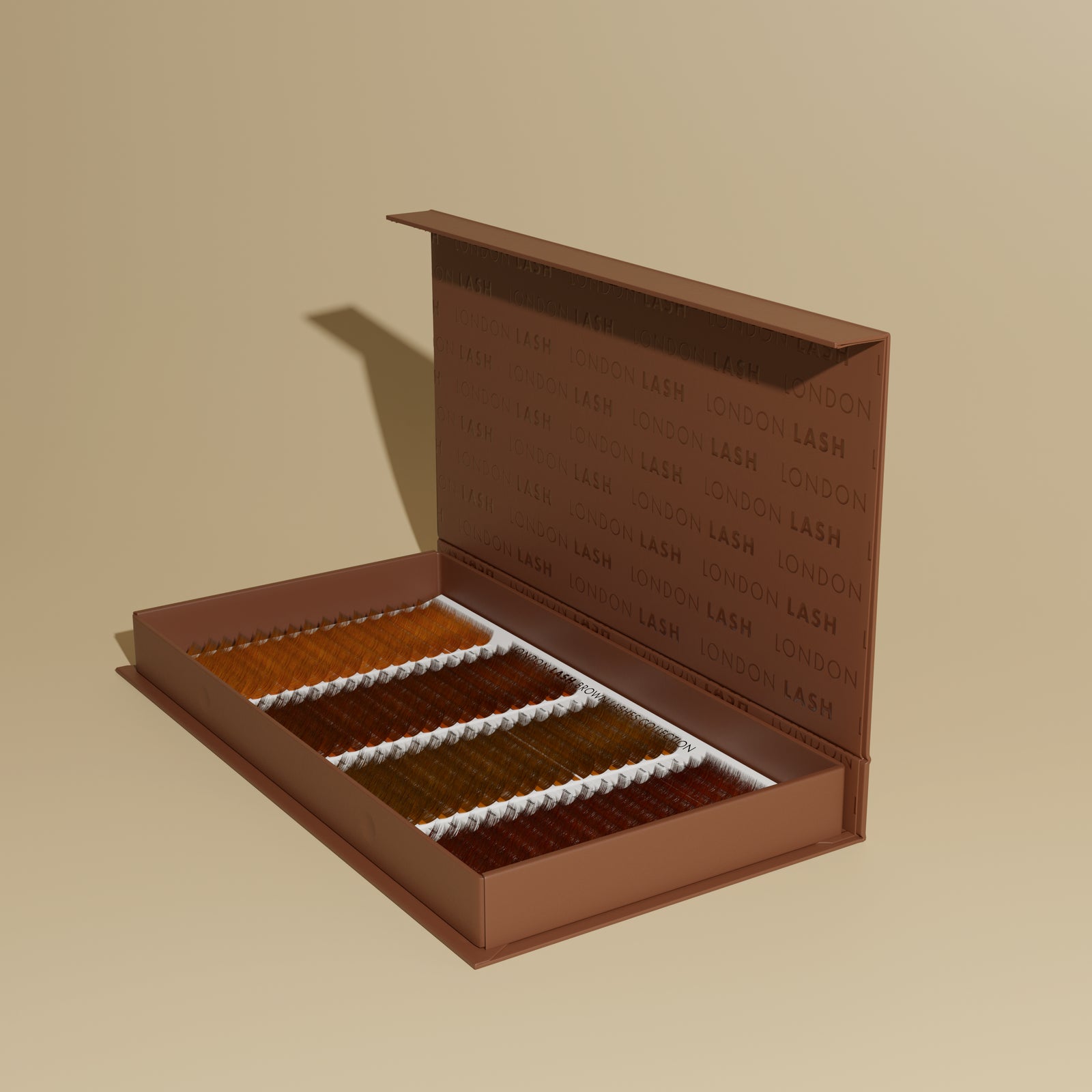 Coleção de Pestanas de Volume Castanhas & Ruivas 0,07
