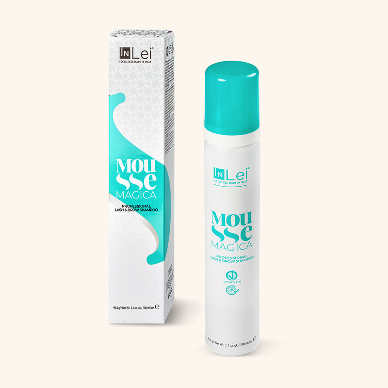 Shampoo profissional para pestanas e sobrancelhas InLei® Mousse Magica