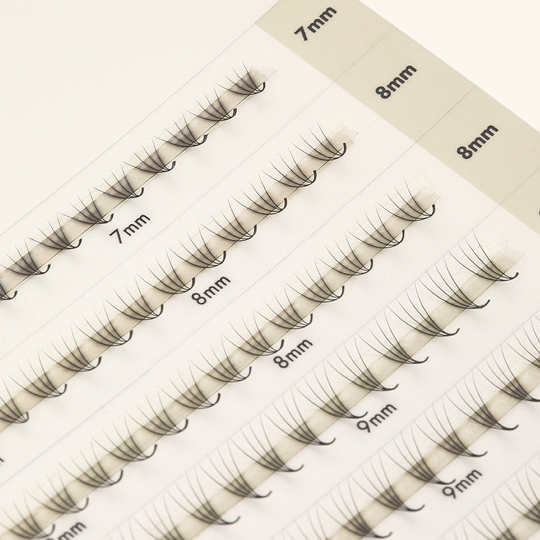 Pestanas Pré-feitas Estreitas Mayfair 4D 0.07 600 leques - Comprimentos Mistos