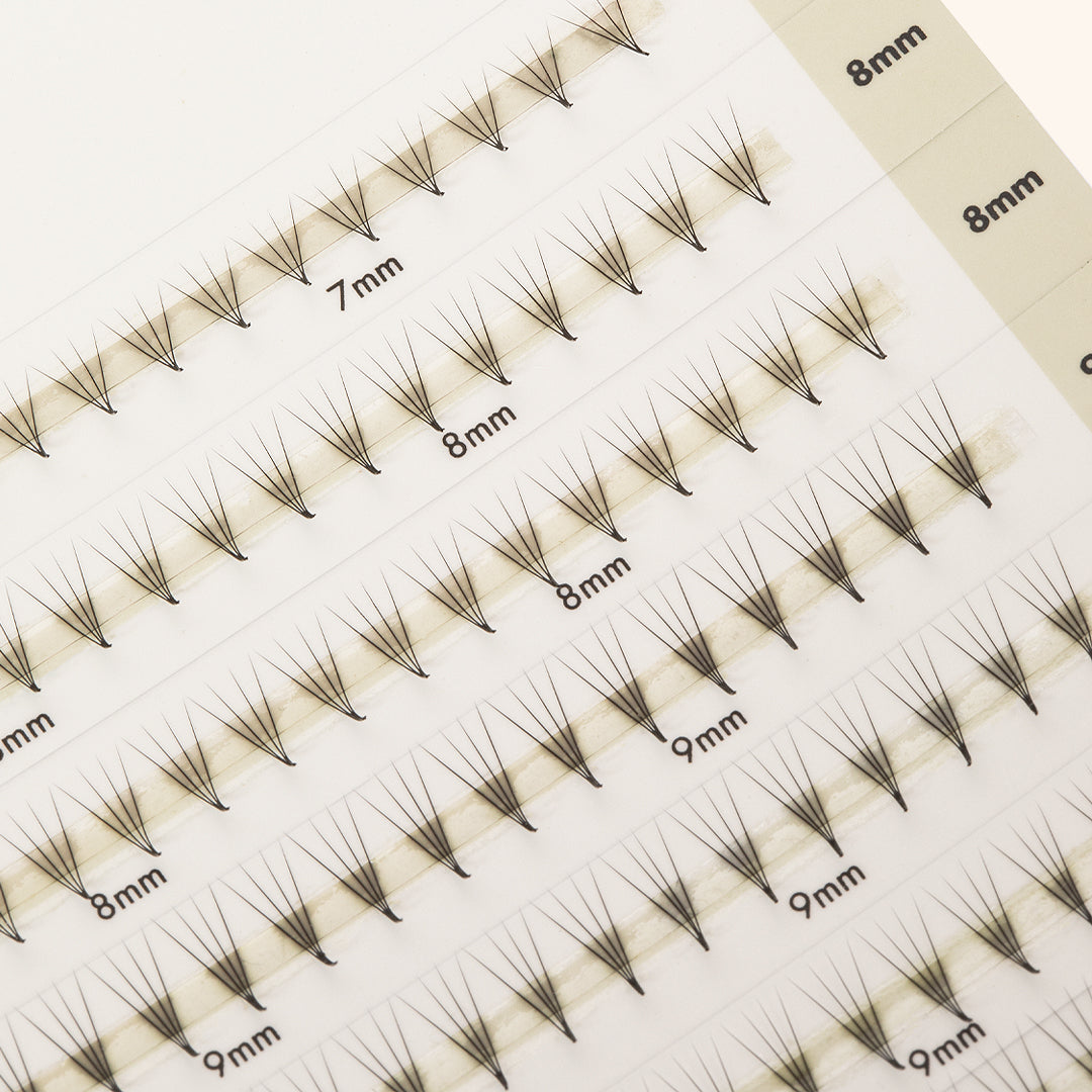 Pestanas Pré-feitas Estreitas Mayfair 4D 0.07 600 leques - Comprimentos Mistos