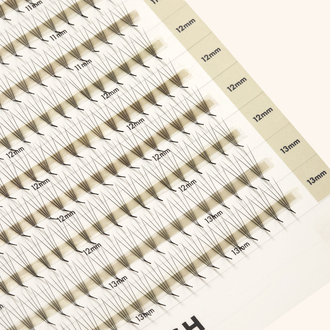 Pestanas Pré-feitas Estreitas Mayfair 4D 0.07 600 leques - Comprimentos Mistos