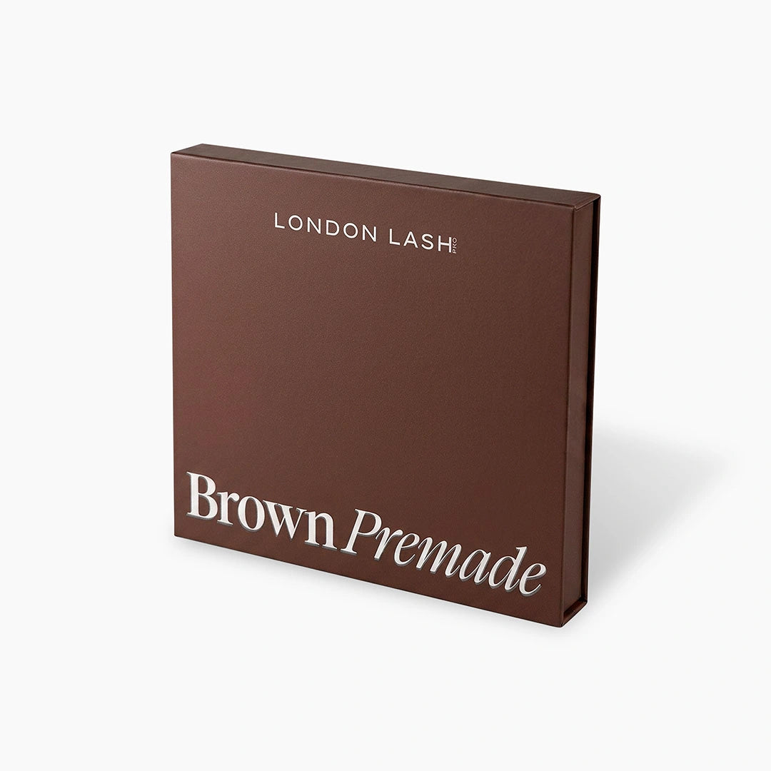 Leques pré-fabricados estreitos BROWN 3D 0,07 - 1000 unidades - Comprimentos variados
