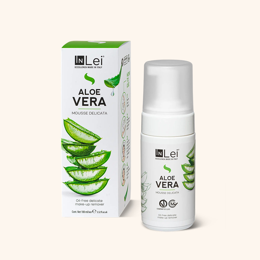 InLei® Espuma de Aloé Vera para Pestanas e Sobrancelhas - 100ml