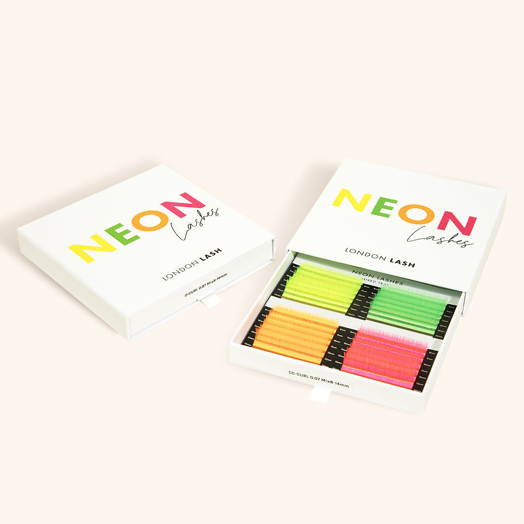 Pestanas Coloridas Neon de Volume 0.07 | London Lash 