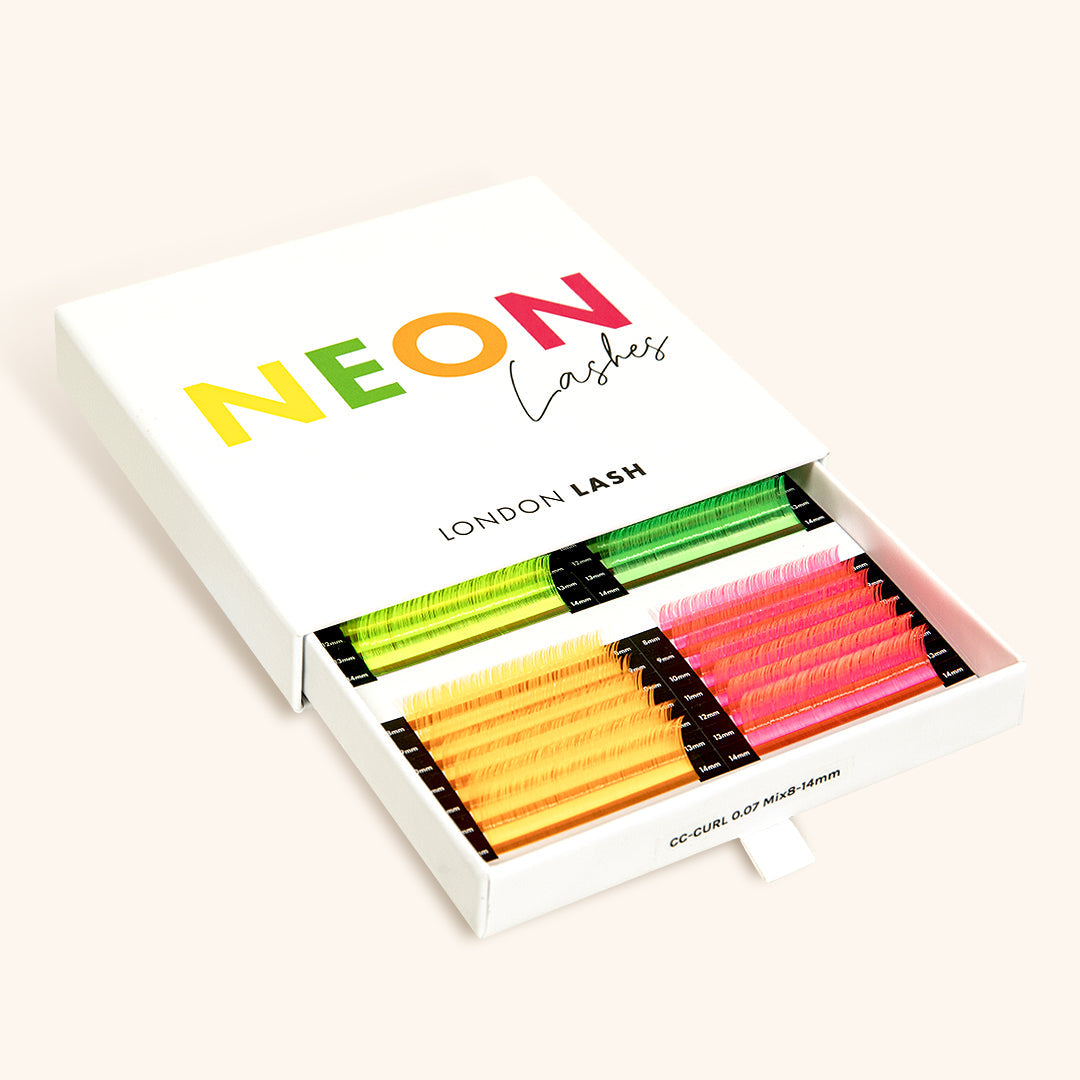 Pestanas criativas Neon de Volume 0.07 | London Lash 