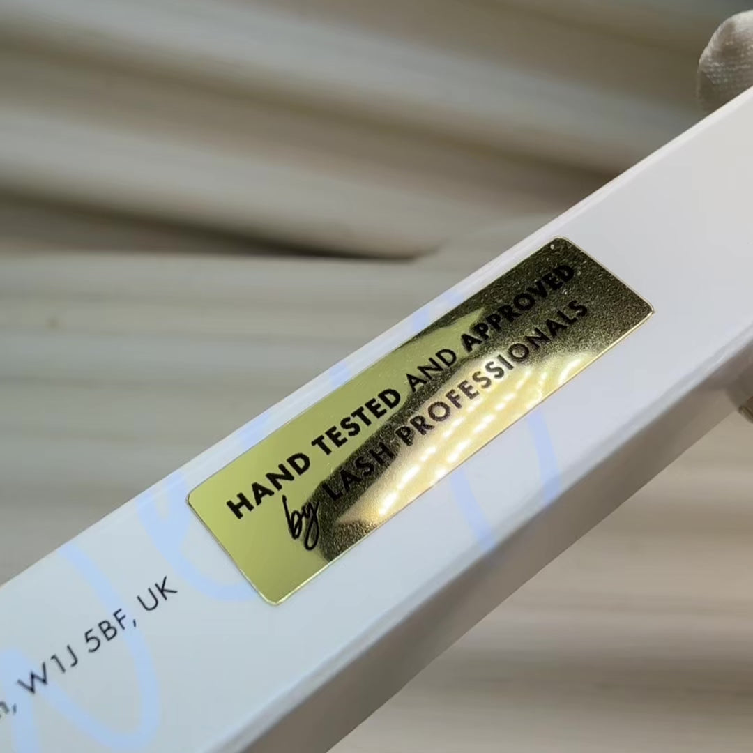 Pinça para extensão de pestanas com ponta de fibra
