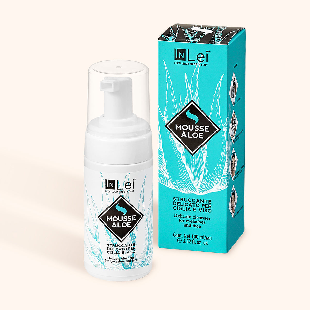 Shampoo Delicate para Pestanas e Sobrancelhas InLei® (Aloe Vera)